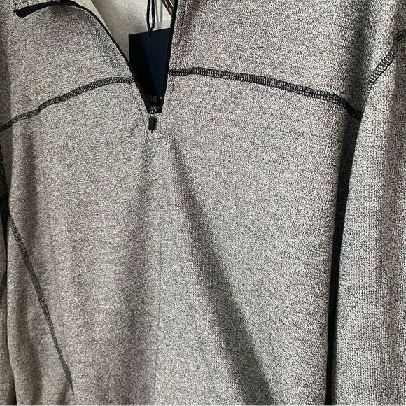 Vintage 1946 Quarter Zip Gray Casual Long Sleeve Comfy Neutral - Picture 3 of 9